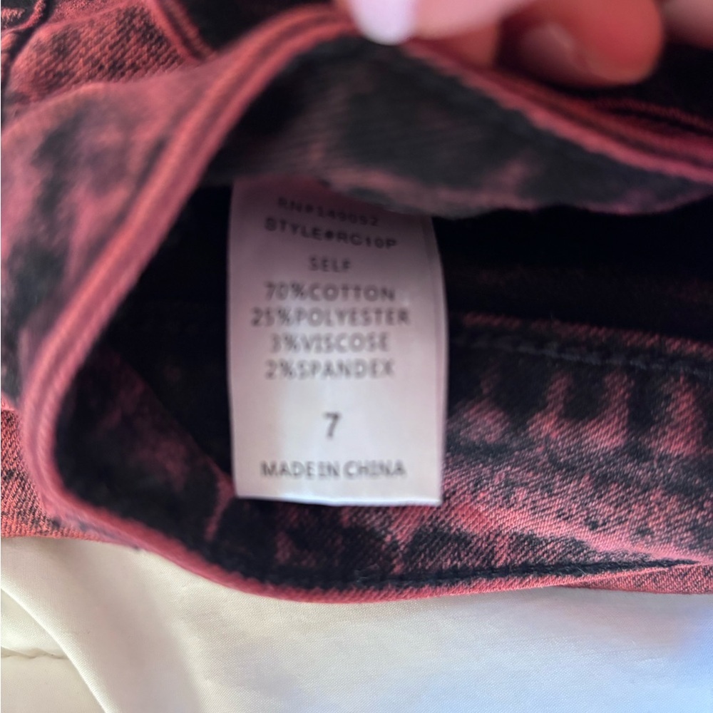 Red Flare Bottom Fashion Nova Jeans Fashion - Picture 5 of 5